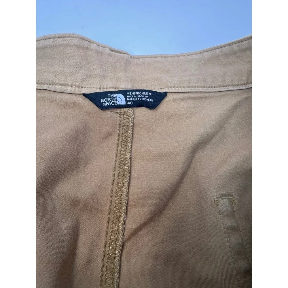 The North Face Canvas Shorts Mens 40 Brown Stretch Utility Hiking Outdoor